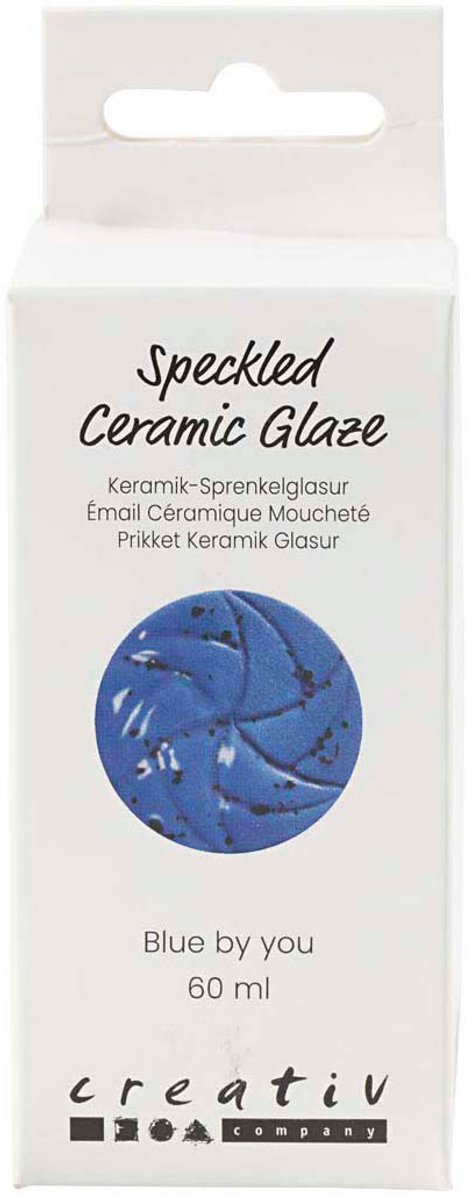 Smalto ceramico puntinato dell'azienda Creativ, 999-1060 °C, opaco, blu by you, 60 ml 1 bottiglia