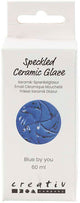 Smalto ceramico puntinato dell'azienda Creativ, 999-1060 °C, opaco, blu by you, 60 ml 1 bottiglia