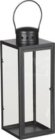 Lanterna con decorazioni in mica lanterna arzilla - nera - metallo - illuminazione - 13 x 34 cm - per interni ed esterni
