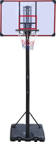 Puesto de baloncesto Engelhart ajustable 270–305 cm – aro de baloncesto ø 45 cm con red resistente a la intemperie – poste de baloncesto extra alto –