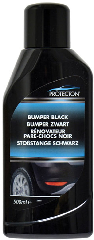 Protettivo paraurti nero - ripristina la brillantezza originale - intensifica il colore - per paraurti in plastica, spoiler, gomma specchietti retrovisori - 500ml