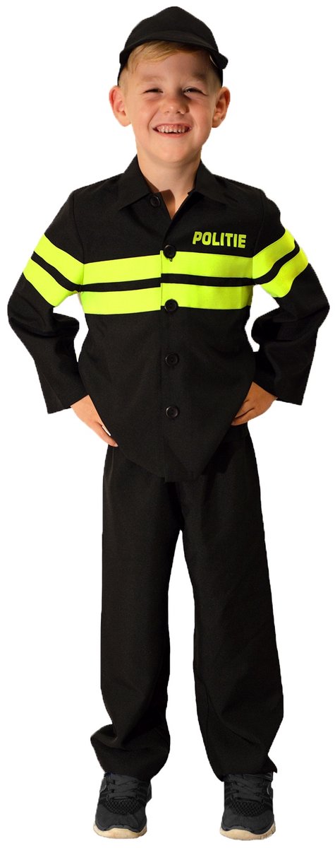 Rubies Disfraz de Rubie's policía niño negro verde neón talla 164