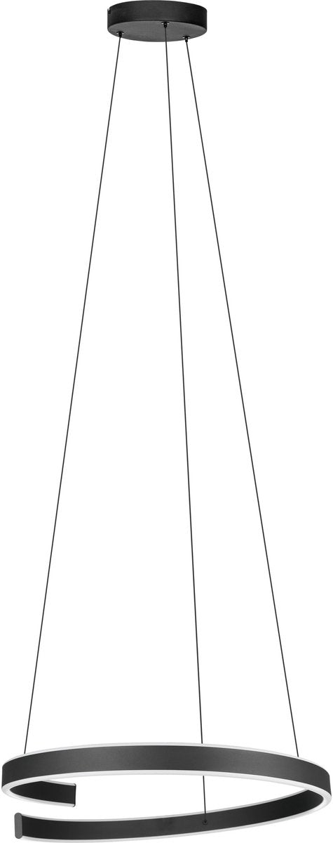 Eglo connect.z andabaia-z smart hanglamp - ø 60 cm - zwart wit - instelbaar wit licht - dimbaar - zigbee