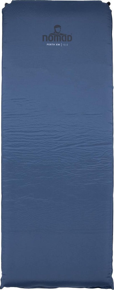 Nomad® perth xw 10.0 | sleeping mat self-inflating | 198x76 | 10 cm thickness | dark blue | comfort ball camping | extra wide | incl cover