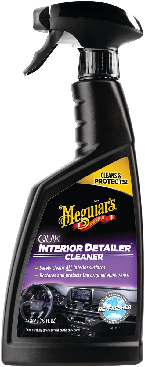 Meguiar's meguiar's quik interior detailer 473 ml - detergente per interni auto - per pelle, vinile plastico - finitura naturale