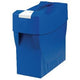 Scatola portaoggetti per cartelle battenti in polistirolo 397x154x347mm blu