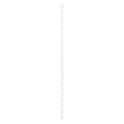 Binding spines gbc plastic a4 6mm white capacity 25 sheets