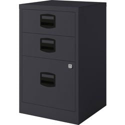 Cassettiera sospesa bisley pfa3zw 3 cassetti nera
