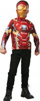 Rubies France - top e maschera Iron Man per bambini