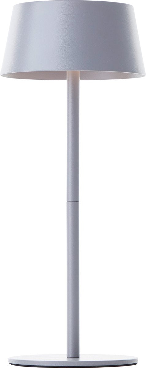 Brilliant picco - lámpara de mesa solar recargable - exterior - led 4w 3000k - 3 stepdim - ip44 - gris