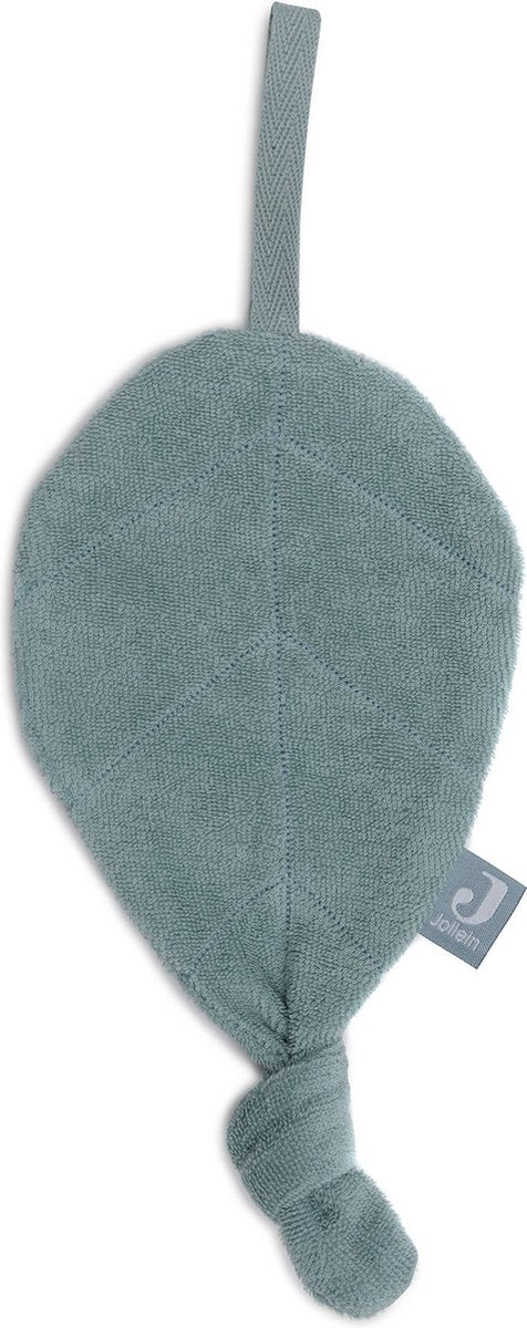 Jollein - chupete de bebé de rizo - chupete de peluche - algodón - verde mar