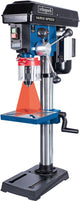 Taladro de columna Scheppach dp19vario - 550w - infinitamente ajustable de 440 a 2580r min - taladro de mesa con láser - mesa basculante