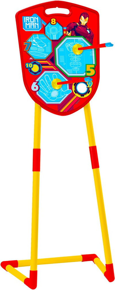 Sello de arco y flecha con carcaj y soporte de tiro iron man