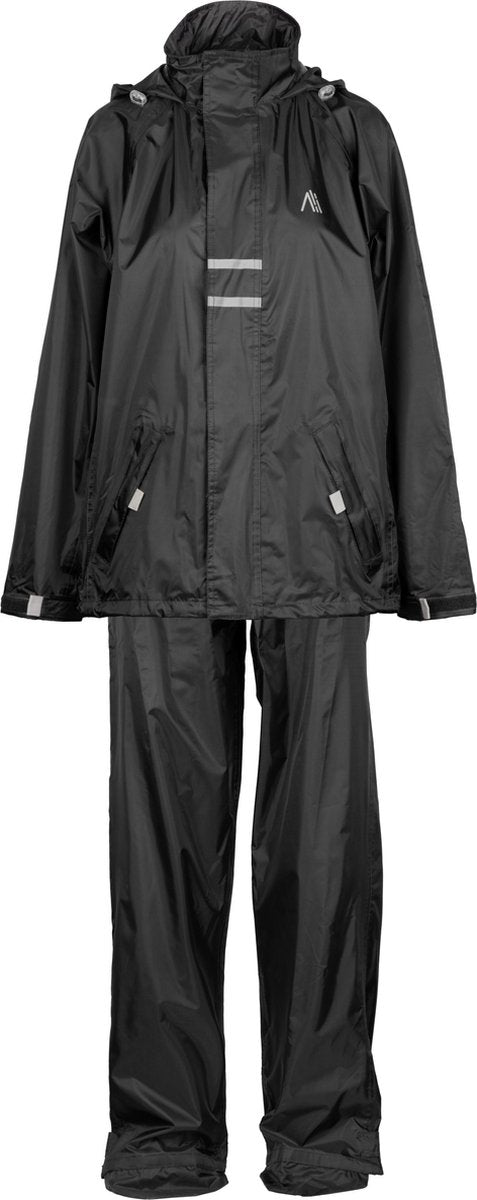 Mono impermeable Ralka impermeable y transpirable - junior - reflejo - negro - 116