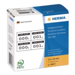 Números del apéndice herma