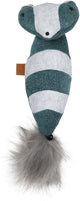D d home - kattenkruid - kat - rocco trappelkussen wasbeer 40x11cm blauw - 1st