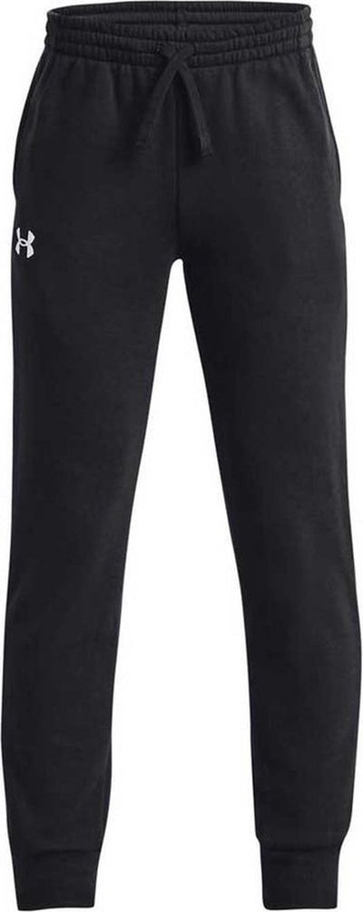 Pantaloni sportivi da ragazzo Under Armour Ua Rival Fleece Joggers-Blk - Nero - Bianco