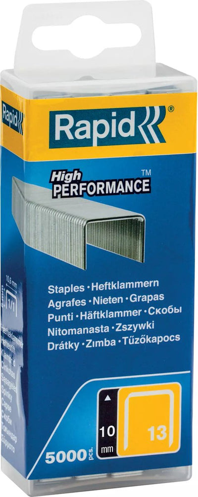 Rapid thin wire staples type 13 - 10 mm - galvanized steel - 5000 pieces
