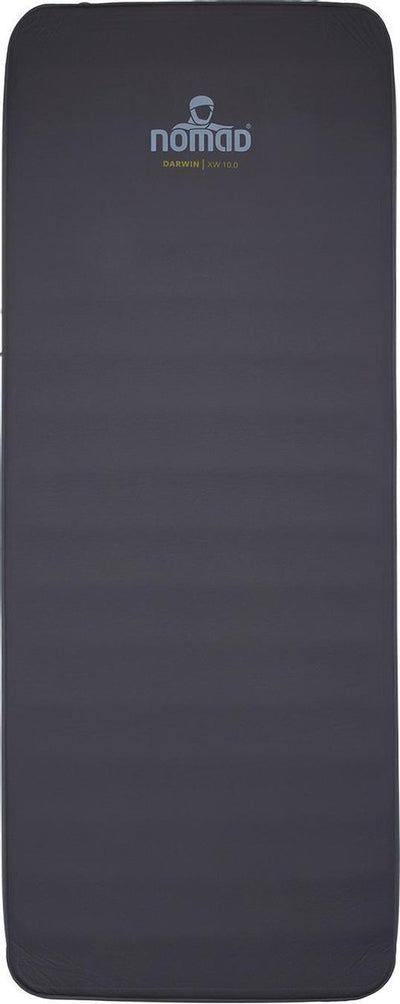 Nomad ® darwin xw 10.0 sleeping mat self-inflating | 198cm x 77cm | dark gray | 10 cm thickness | extra wide | incl cover