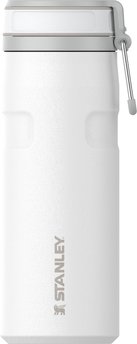 Borraccia Stanley twist flip 2.0 con tappo twist con molla 0,47 l - 10 ore fredde - 2 giorni fredde con ghiaccio - borraccia in acciaio inossidabile - senza BPA - a prova di perdite - lavabile in lavastoviglie - nera