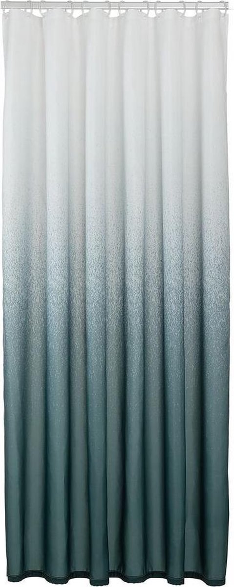 Mezcla de piel de foca - cortina de ducha 180x200 cm - poliéster - verde blanco
