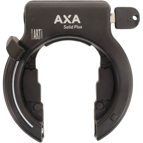 Axa Ringslot Solid Plus - con montaggio Fender - Nero (sulla mappa)