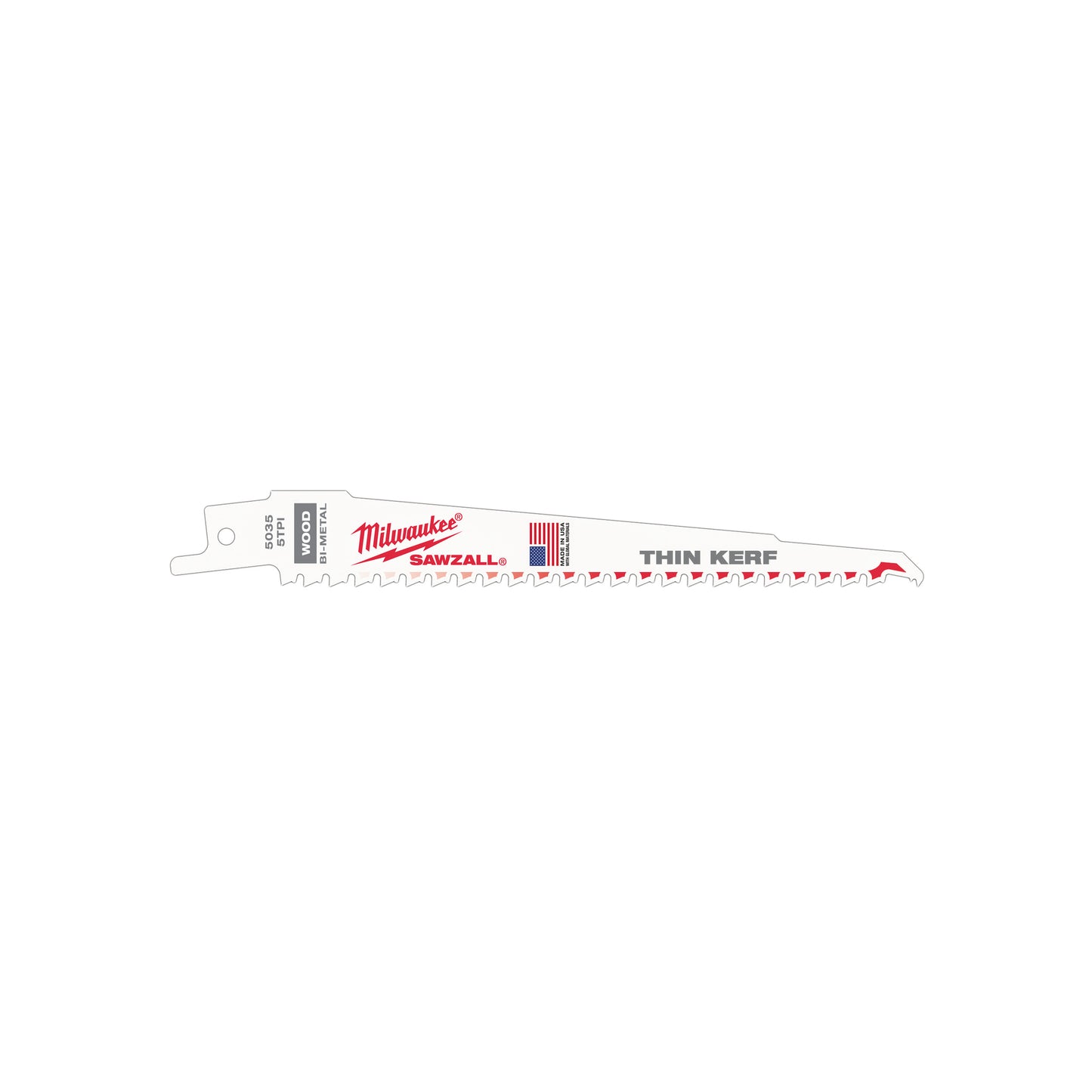 Lame per seghe da demolizione Milwaukee | taglio sottile | legno con chiodi | 150 mm x 5 tpi | 5 pezzi - 48475035