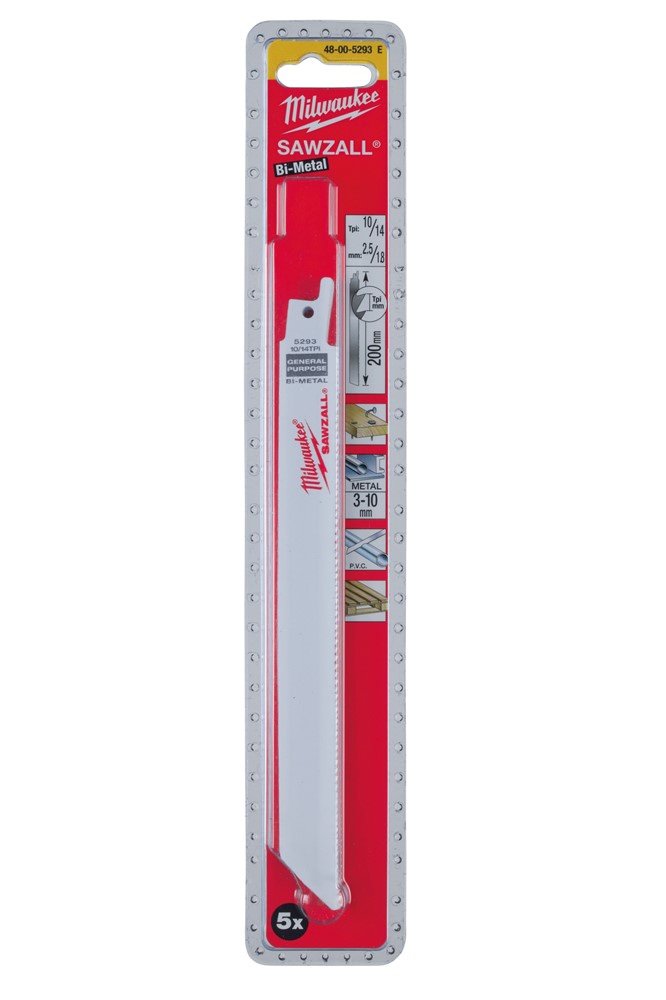 Accessori Milwaukee lama per sega alternativa lama per sega 200 2,5 mm (50 pezzi) - 48016293
