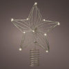 Lumineo piek ster met 12 led lampen werkt op batterij met timer.