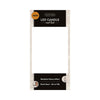 Lumineo realistische led kaars met wax pit en vlam effect ã˜7.5x13,5cm goud met 6uur timer werkt op batterij