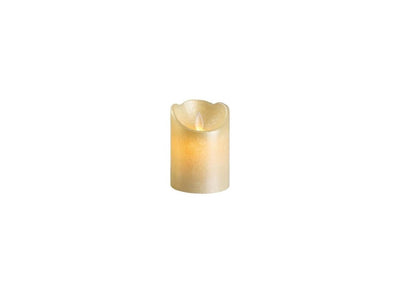 Lumineo LED candle waving wax 10cm off white