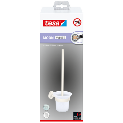 Tesa 1073531 - scopino per WC bianco luna bianco | 1 pz
