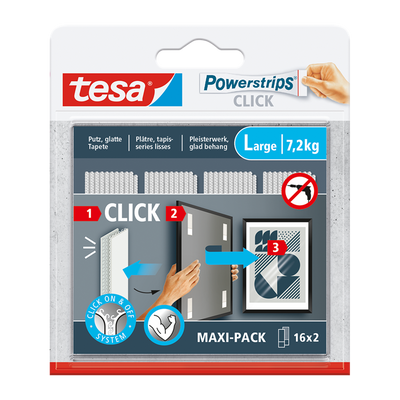 Tesa 1074181 - ciabatte click 16x2 l | 6 pezzi
