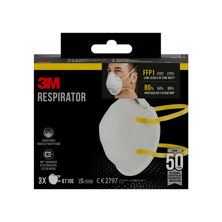 3m 1061819 - máscara antipolvo p1 núm. 8710c3n 3uds | 6 piezas