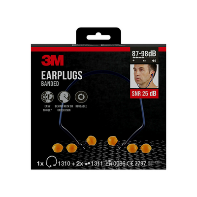 3m 1060484 - audífono con un par de tapones extra | 3 piezas