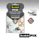 3m 1071431 - Cuadrados de montaje interior scotch-fix™ 25mmx25mm, 16 rayas | 16 piezas