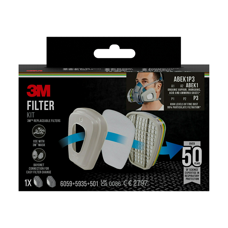 3m 1074272 - juego de filtros abek1p3 | 1 pieza