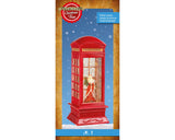 Cabina telefónica LED Lumineo Water Spinner con Papá Noel - afbeelding 2