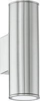 Eglo riga wandlamp - voor buiten - 2 lichts - led - rvs