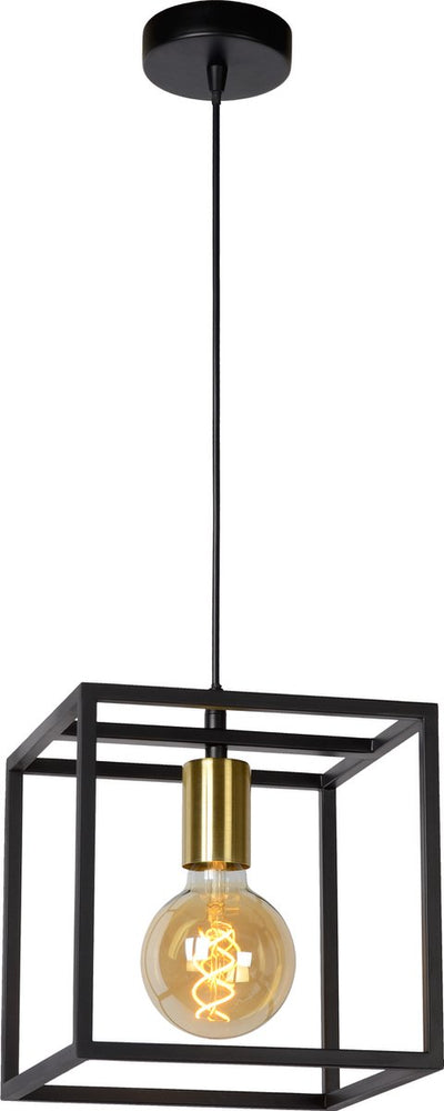 Lucide ruben - hanging lamp - 1xe27 - black