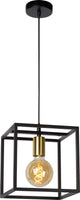 Lucide ruben - lampada a sospensione - 1xe27 - nero
