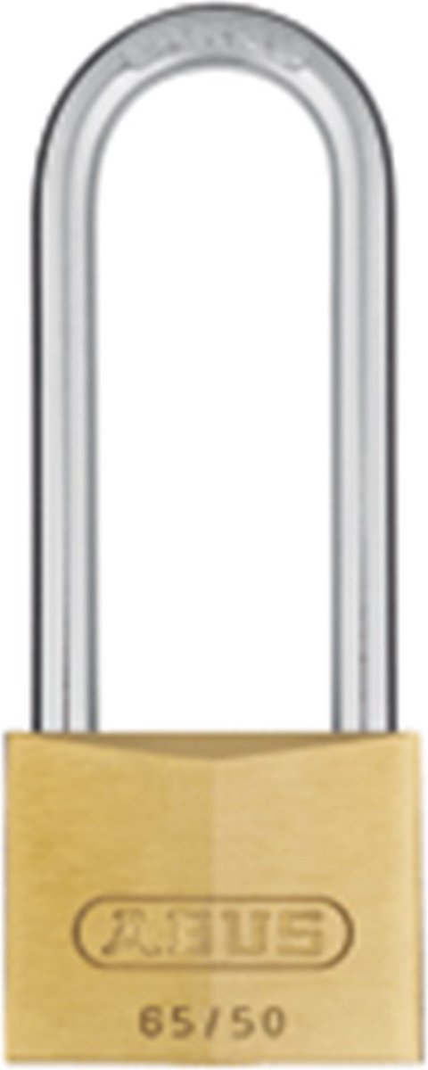 Abus hangslot - 30mm - hb60 - messing inox staal (verpakt in blister)