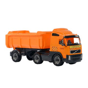 Cavallino polesie volvo kiepwagen 59x19x25 cm oranje - afbeelding 1