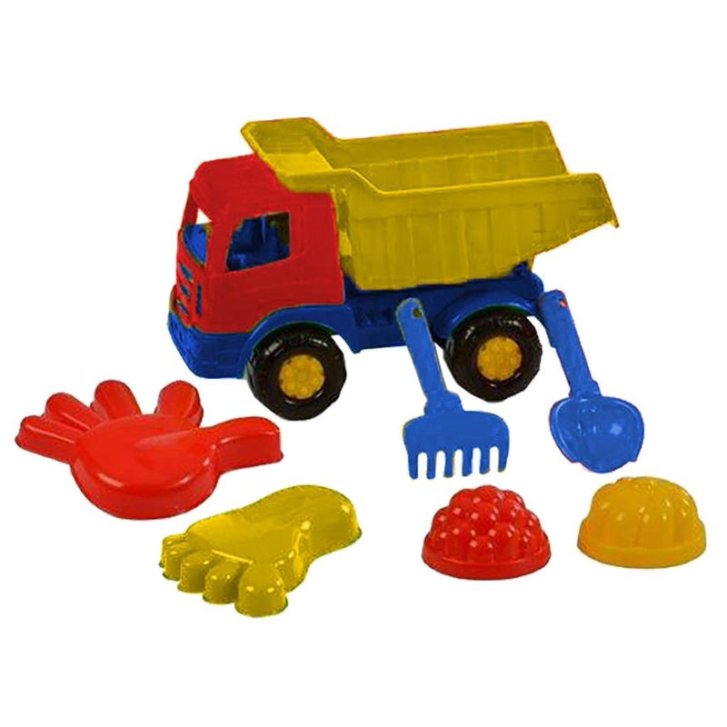 Cavallino Toys Cavallino Classic Tipping Truck con set da spiaggia, 6dlg.