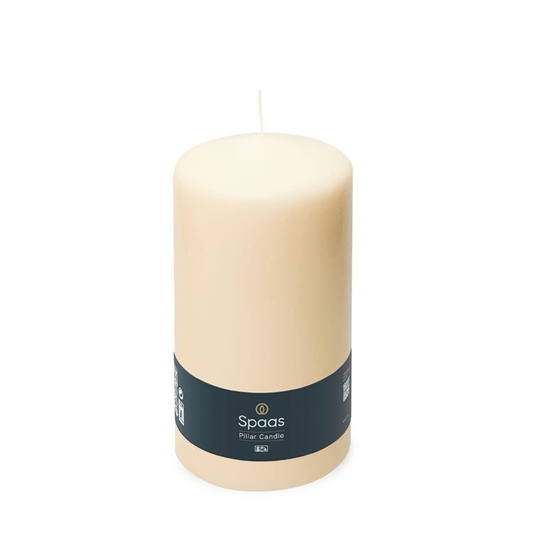 Spaas 1074414 - candela cilindro 100 200 avorio | 6 pezzi