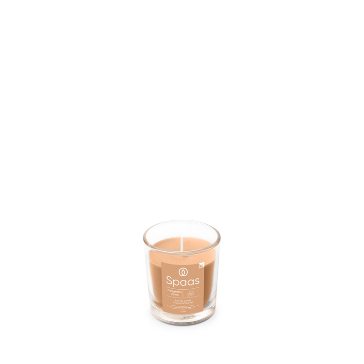 Spaas 1074415 - vela perfumada delicioso amanecer 25h en cristal transparente | 6 piezas