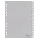 Tabs durevole 6442 polipropilene a4 230x297mm grigio 15 tabs