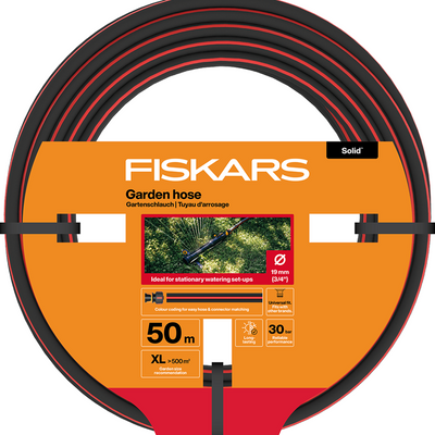 Fiskars 1074446 - solid garden hose 50m 19mm 3 4” | 1 piece