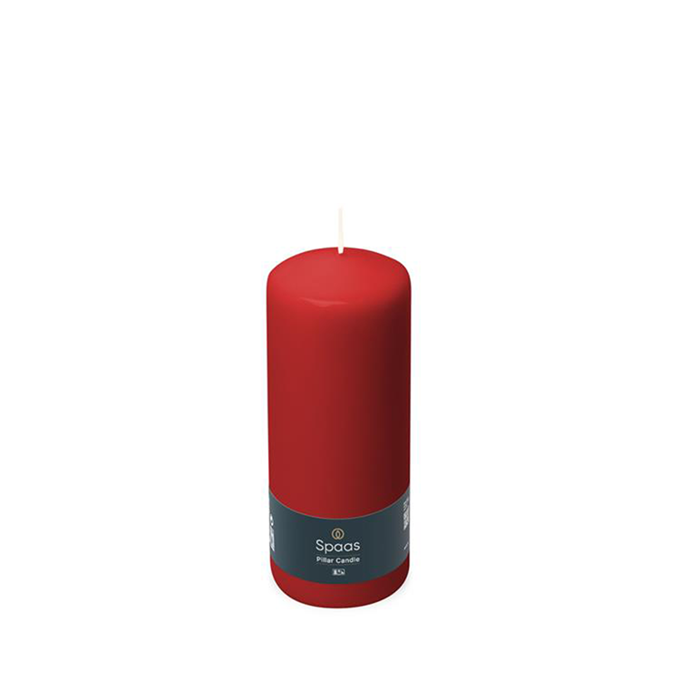Spaas 1074087 - candela cilindro 60 150 - rossa | 12 pezzi