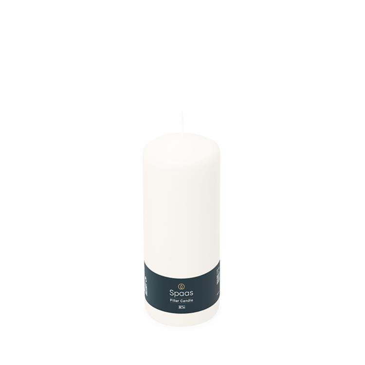 Spaas 1074086 - candela cilindro 60 150 - bianco | 12 pezzi